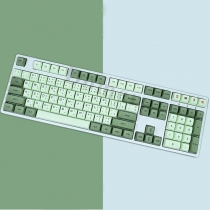 104+20 Matcha PBT Dye-subbed XDA Keycap Set for Mechanical Keyboard English / Thai / Japanese / Russian / Arabic / French / German / Spanish